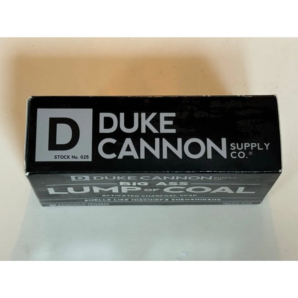 Duke Cannon Big Ass Lump of Coal Activated Charcoal Soap New